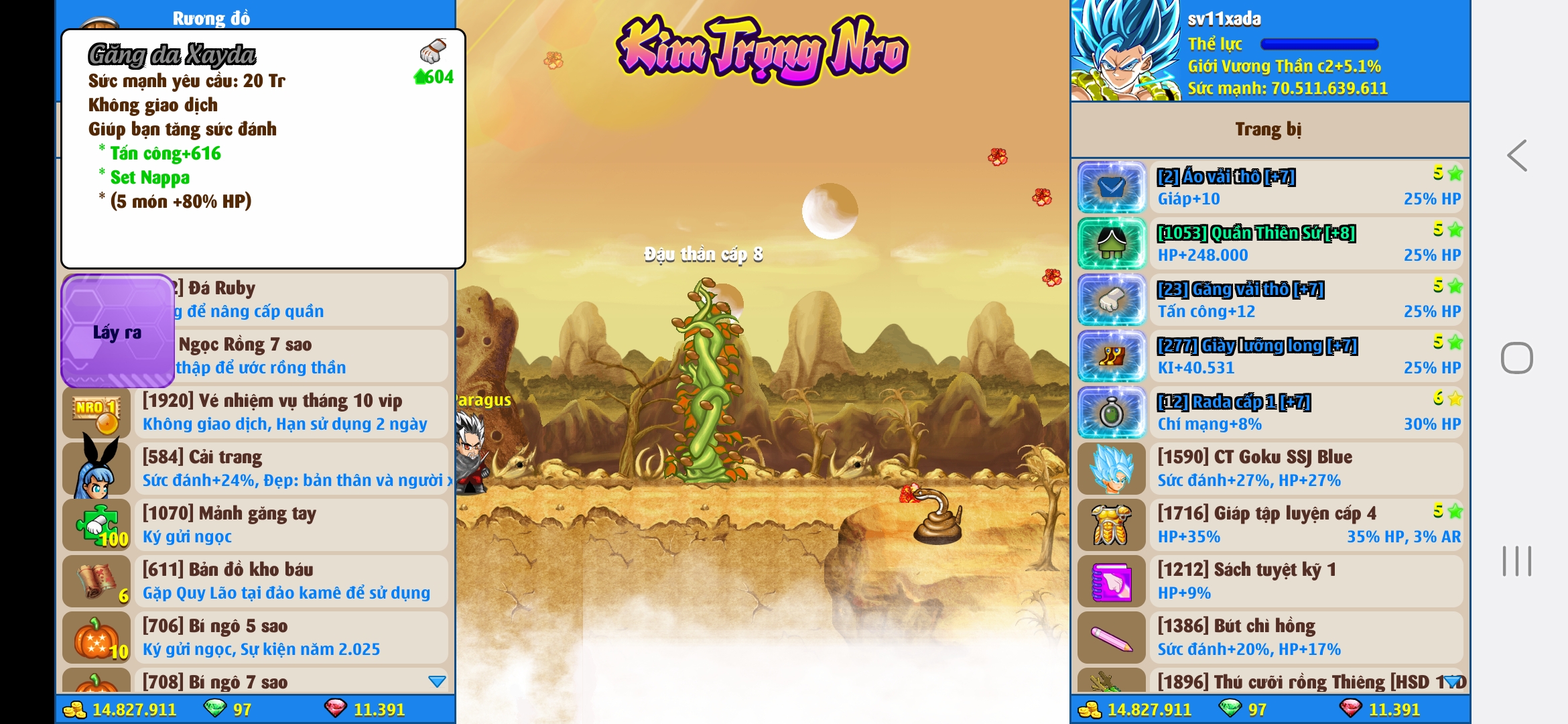 Nick Ngọc Rồng Online VIP giá rẻ, NickDaoQuan.Com, Shop Nick Ngọc Rồng