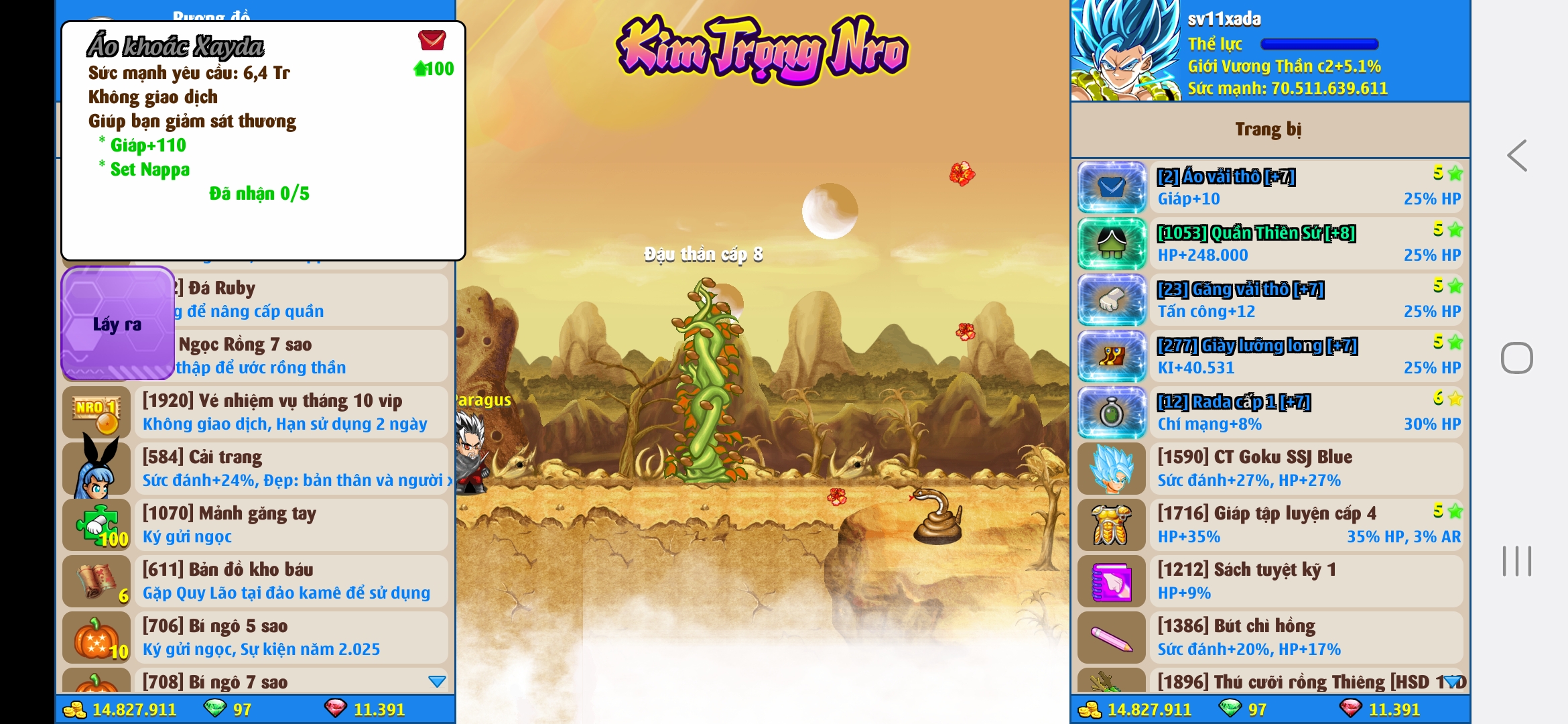 Nick Ngọc Rồng Online VIP giá rẻ, NickDaoQuan.Com, Shop Nick Ngọc Rồng