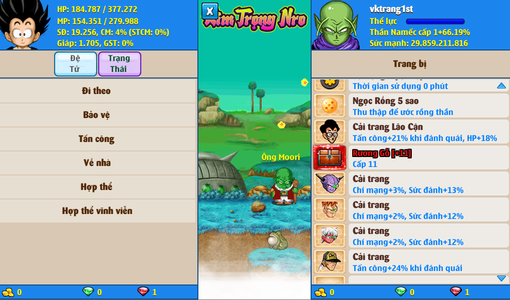 Nick Ngọc Rồng Online VIP giá rẻ, NickDaoQuan.Com, Shop Nick Ngọc Rồng