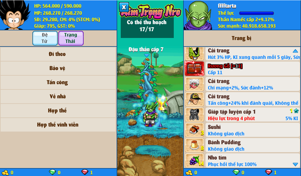 Nick Ngọc Rồng Online VIP giá rẻ, NickDaoQuan.Com, Shop Nick Ngọc Rồng