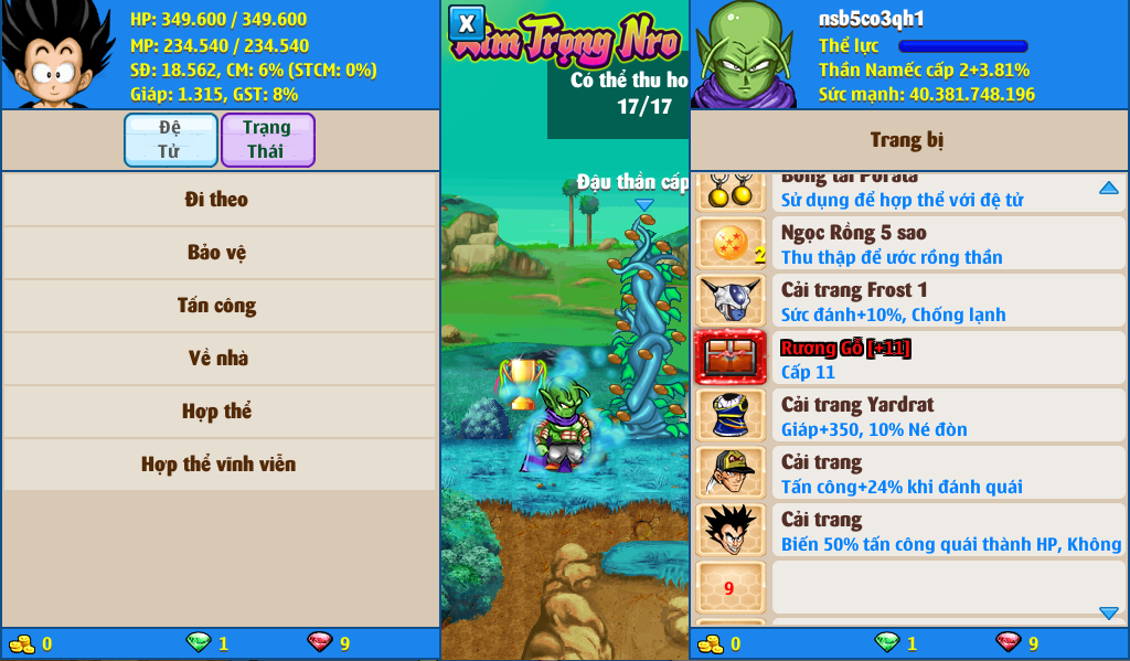 Nick Ngọc Rồng Online VIP giá rẻ, NickDaoQuan.Com, Shop Nick Ngọc Rồng