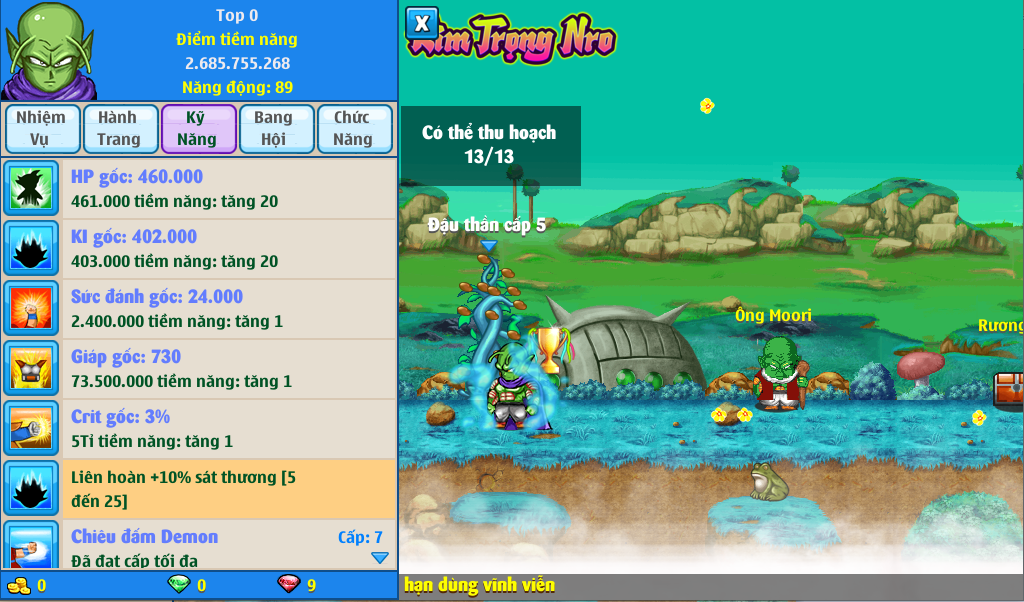 Nick Ngọc Rồng Online VIP giá rẻ, NickDaoQuan.Com, Shop Nick Ngọc Rồng