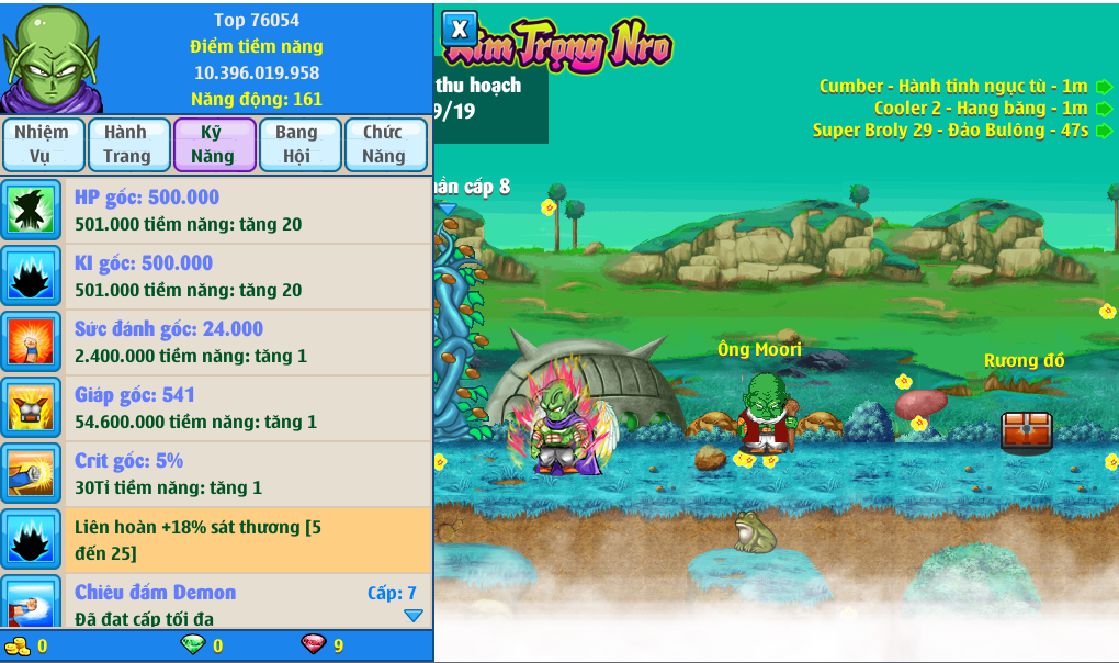 Nick Ngọc Rồng Online VIP giá rẻ, NickDaoQuan.Com, Shop Nick Ngọc Rồng