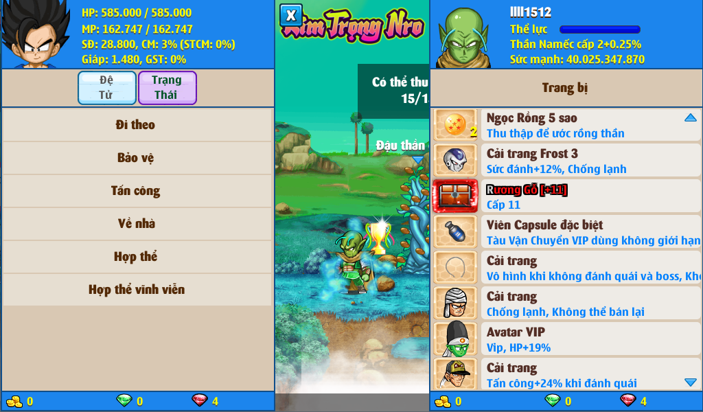 Nick Ngọc Rồng Online VIP giá rẻ, NickDaoQuan.Com, Shop Nick Ngọc Rồng