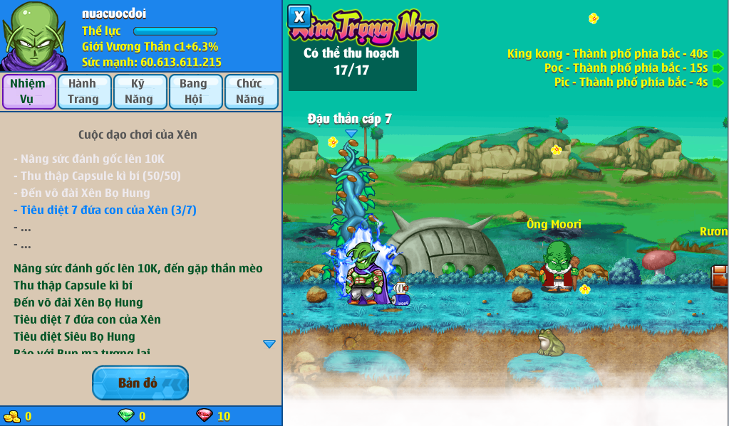 Nick Ngọc Rồng Online VIP giá rẻ, NickDaoQuan.Com, Shop Nick Ngọc Rồng