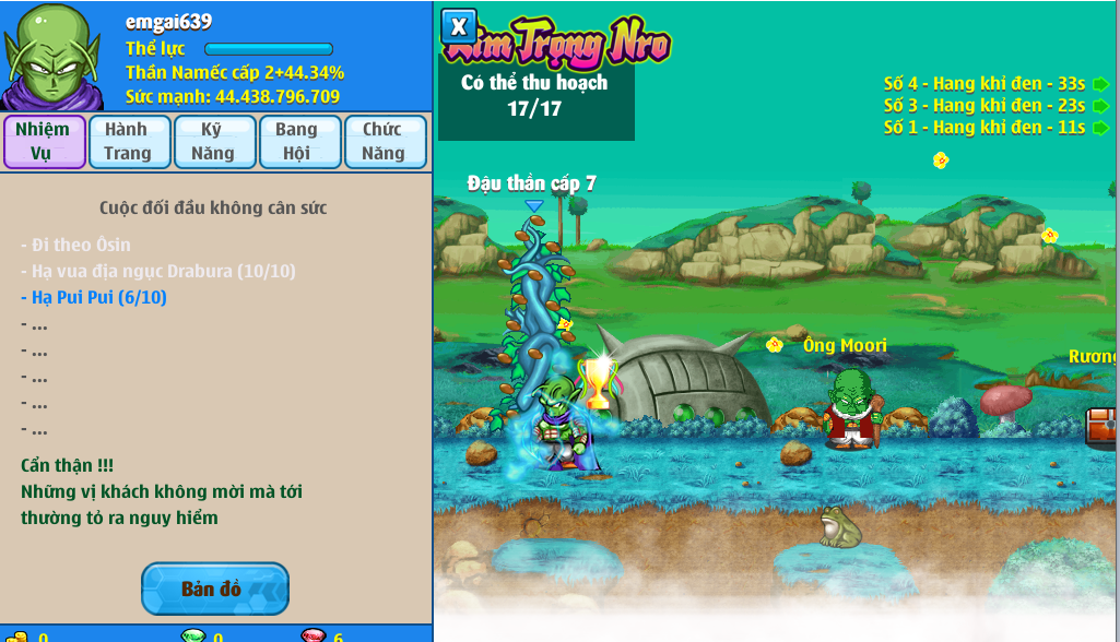 Nick Ngọc Rồng Online VIP giá rẻ, NickDaoQuan.Com, Shop Nick Ngọc Rồng