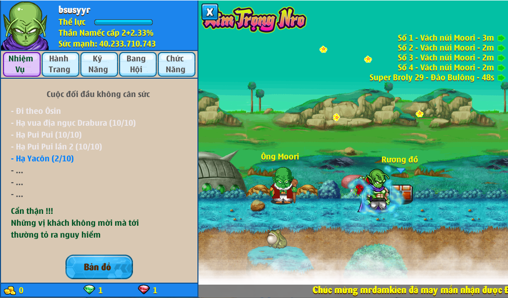 Nick Ngọc Rồng Online VIP giá rẻ, NickDaoQuan.Com, Shop Nick Ngọc Rồng