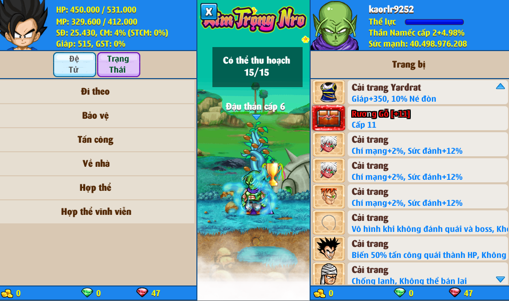 Nick Ngọc Rồng Online VIP giá rẻ, NickDaoQuan.Com, Shop Nick Ngọc Rồng