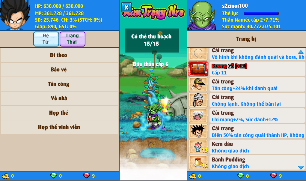 Nick Ngọc Rồng Online VIP giá rẻ, NickDaoQuan.Com, Shop Nick Ngọc Rồng