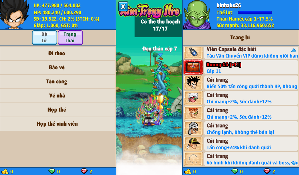 Nick Ngọc Rồng Online VIP giá rẻ, NickDaoQuan.Com, Shop Nick Ngọc Rồng