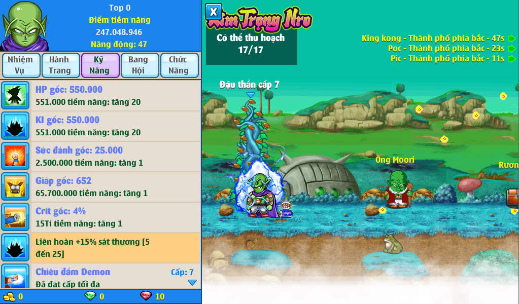 Nick Ngọc Rồng Online VIP giá rẻ, NickDaoQuan.Com, Shop Nick Ngọc Rồng