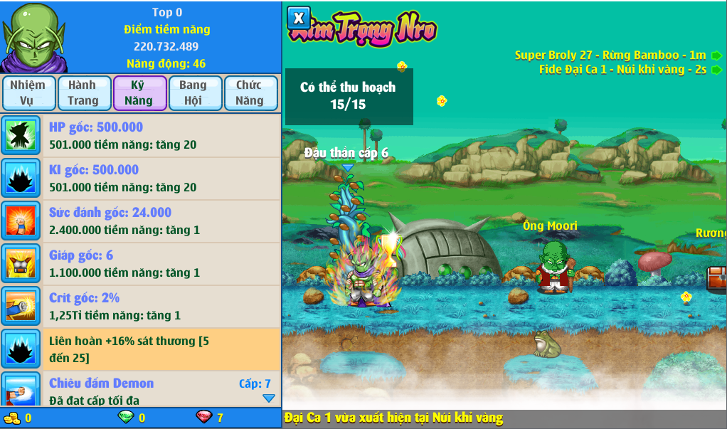 Nick Ngọc Rồng Online VIP giá rẻ, NickDaoQuan.Com, Shop Nick Ngọc Rồng