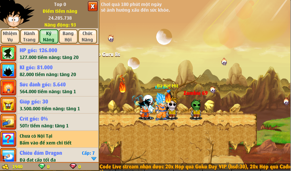 Nick Ngọc Rồng Online VIP giá rẻ, NickDaoquan.Vn, Shop Nick Ngọc Rồng