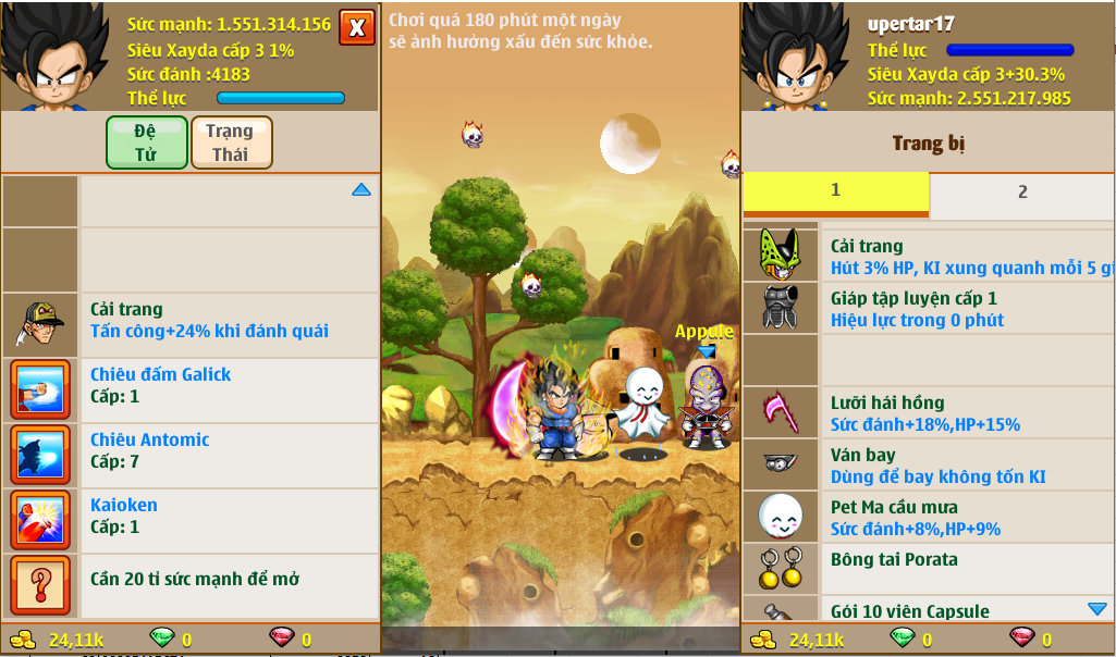 Nick Ngọc Rồng Online VIP giá rẻ, NickDaoquan.Vn, Shop Nick Ngọc Rồng