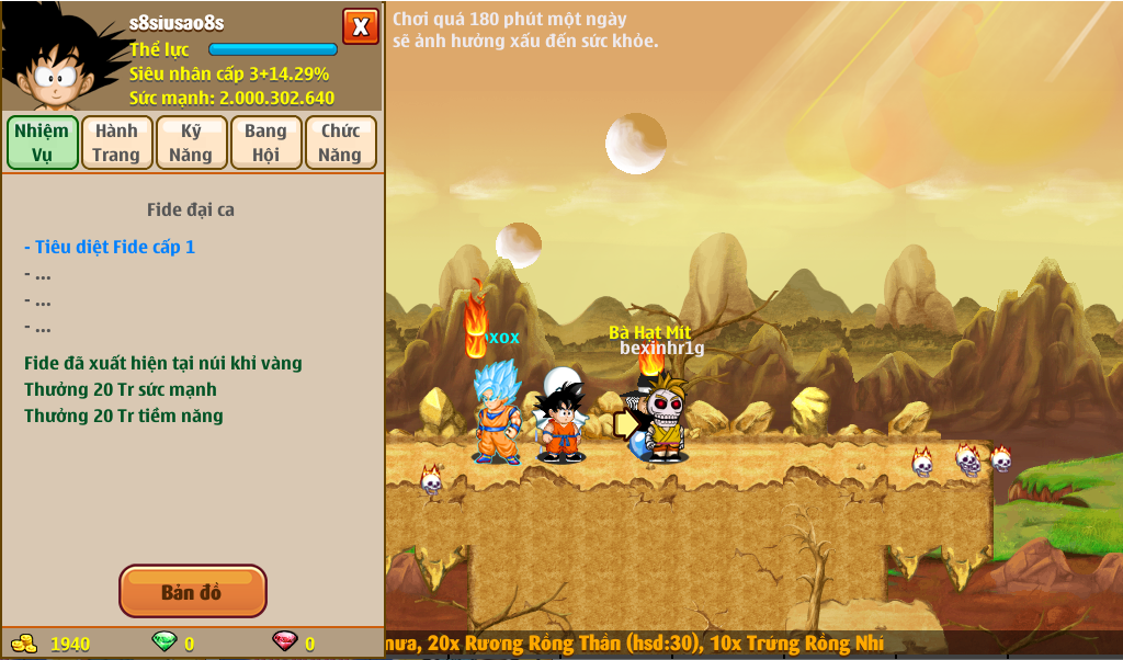 Nick Ngọc Rồng Online VIP giá rẻ, NickDaoquan.Vn, Shop Nick Ngọc Rồng