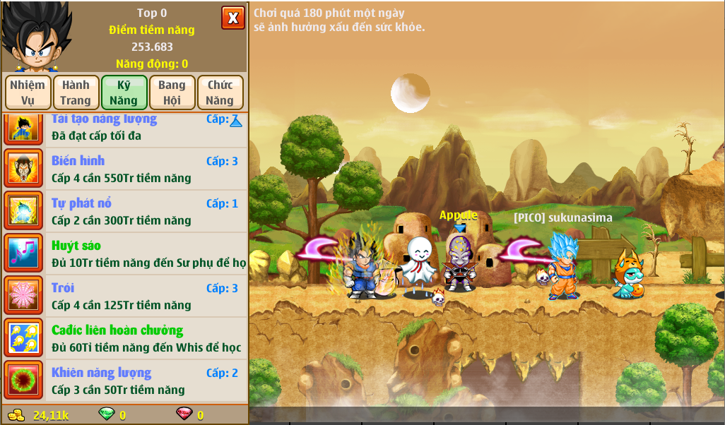 Nick Ngọc Rồng Online VIP giá rẻ, NickDaoquan.Vn, Shop Nick Ngọc Rồng