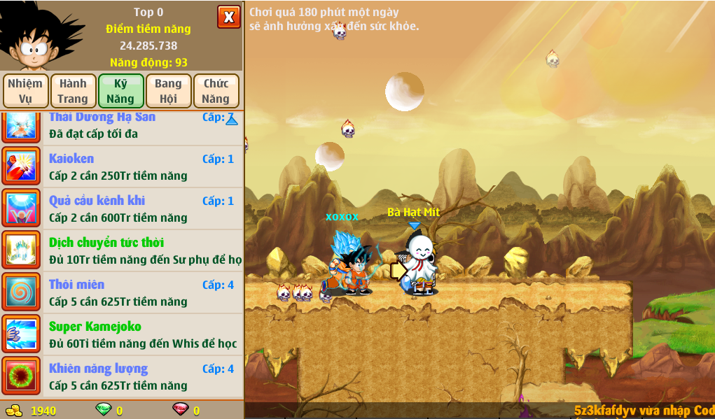 Nick Ngọc Rồng Online VIP giá rẻ, NickDaoquan.Vn, Shop Nick Ngọc Rồng