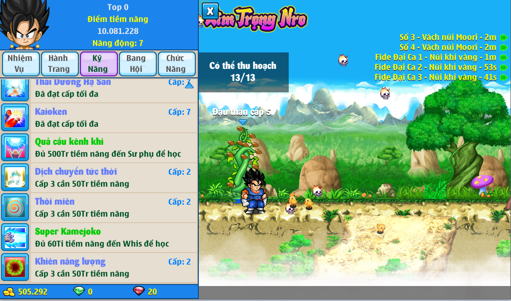 Nick Ngọc Rồng Online VIP giá rẻ, NickDaoquan.Vn, Shop Nick Ngọc Rồng