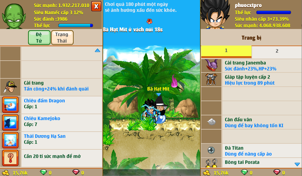 Nick Ngọc Rồng Online VIP giá rẻ, NickDaoquan.Vn, Shop Nick Ngọc Rồng