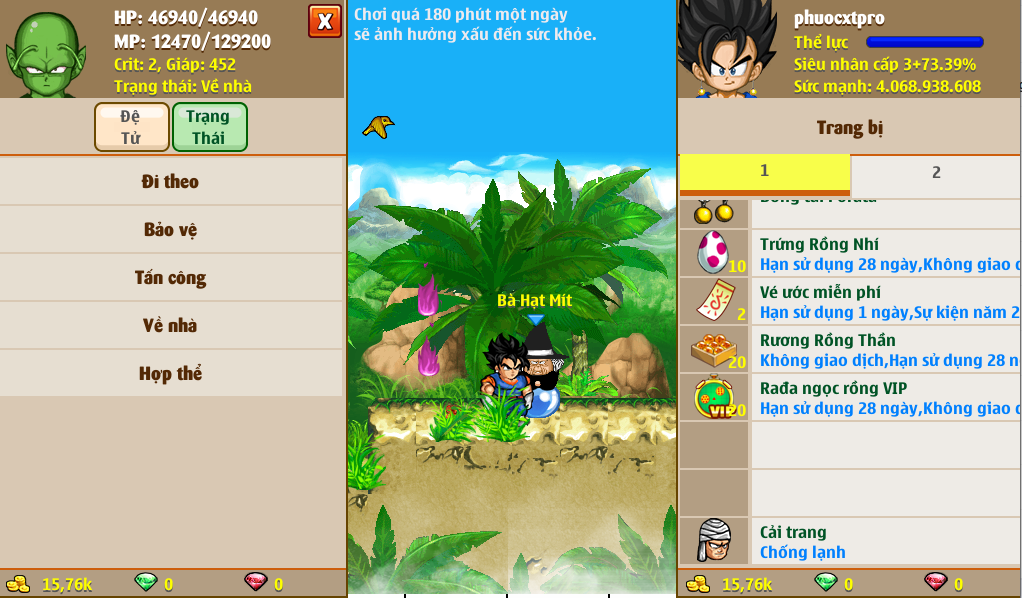 Nick Ngọc Rồng Online VIP giá rẻ, NickDaoquan.Vn, Shop Nick Ngọc Rồng