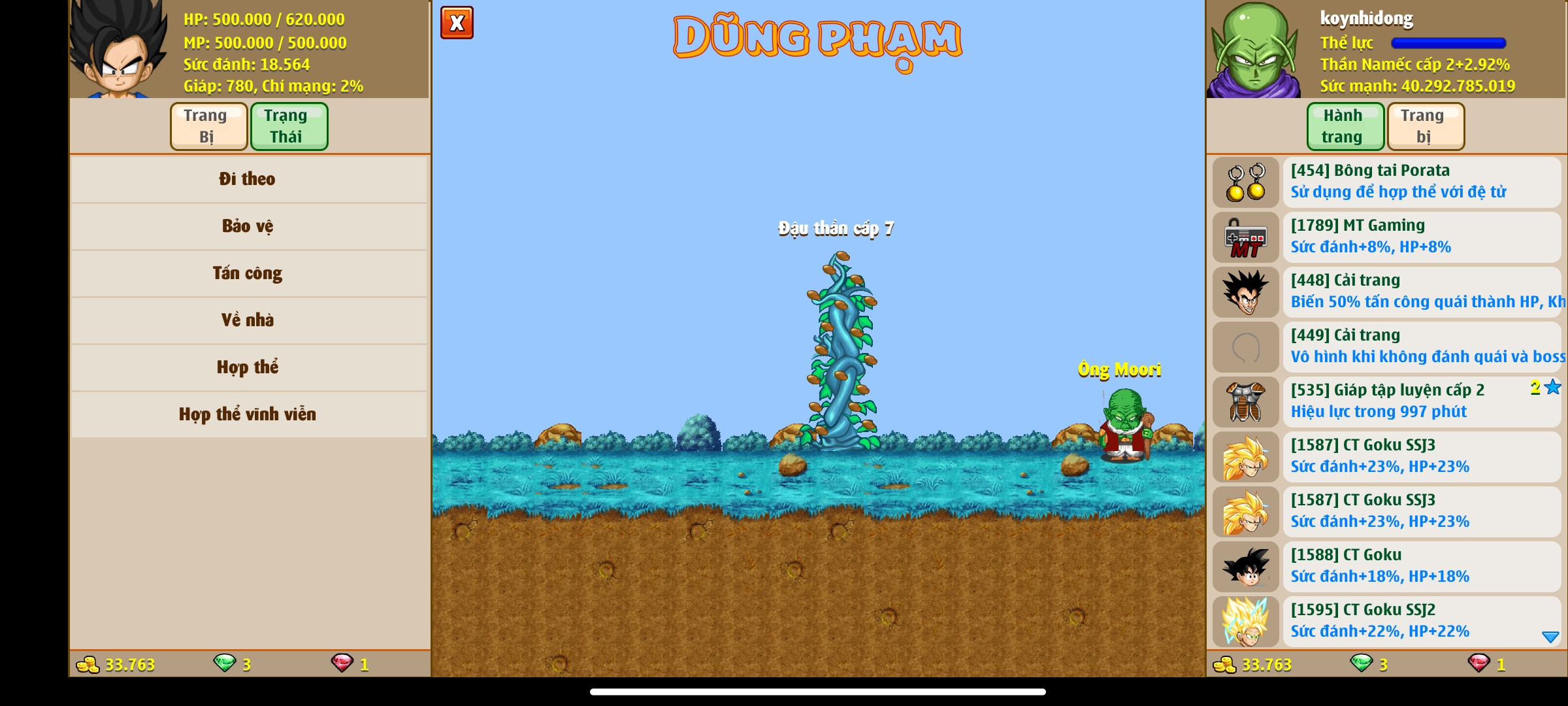 Nick Ngọc Rồng Online VIP giá rẻ, NickDaoquan.Vn, Shop Nick Ngọc Rồng