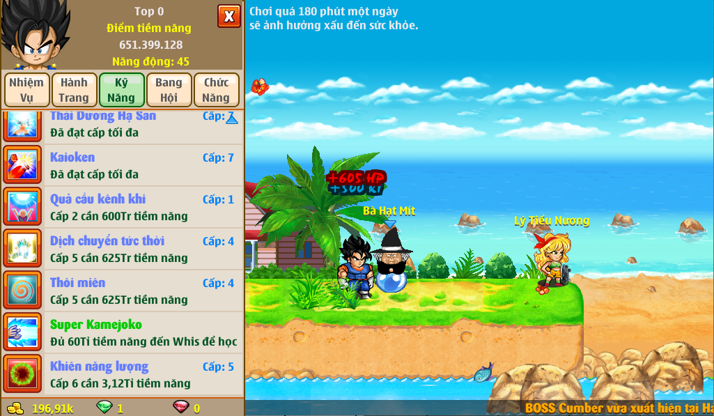 Nick Ngọc Rồng Online VIP giá rẻ, NickDaoquan.Vn, Shop Nick Ngọc Rồng