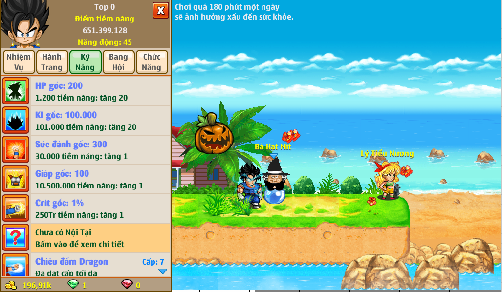 Nick Ngọc Rồng Online VIP giá rẻ, NickDaoquan.Vn, Shop Nick Ngọc Rồng