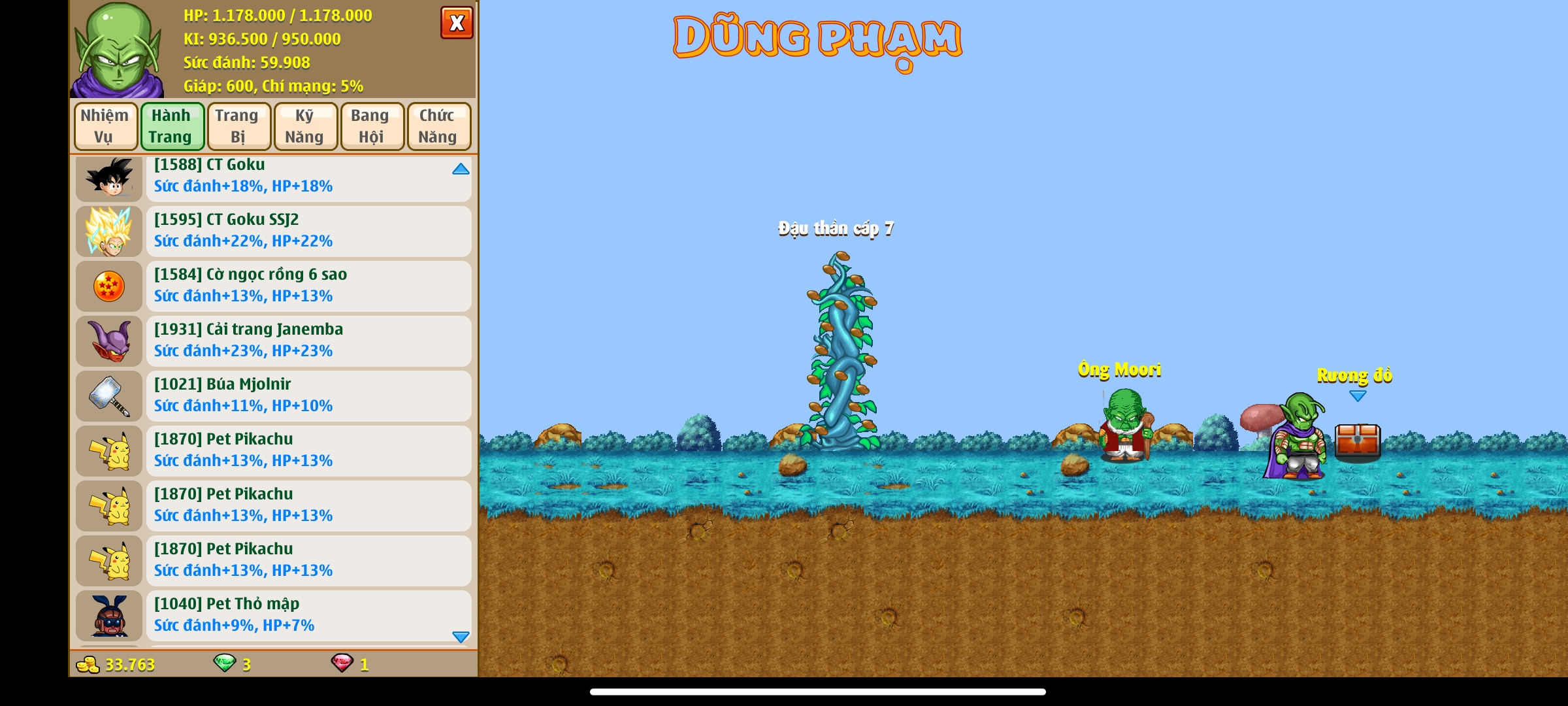 Nick Ngọc Rồng Online VIP giá rẻ, NickDaoquan.Vn, Shop Nick Ngọc Rồng