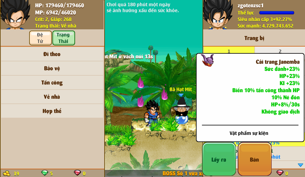 Nick Ngọc Rồng Online VIP giá rẻ, NickDaoquan.Vn, Shop Nick Ngọc Rồng