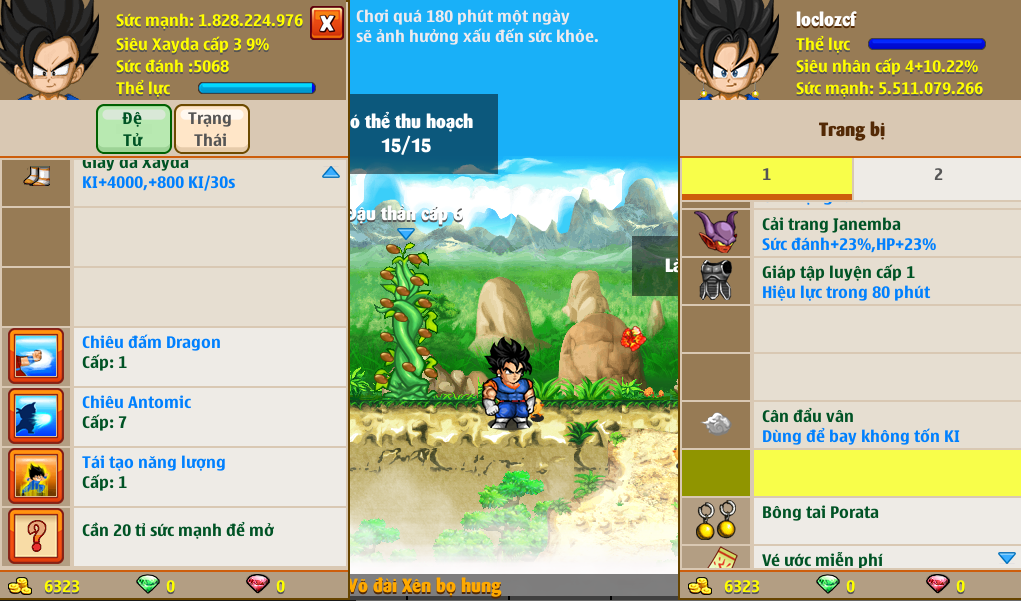 Nick Ngọc Rồng Online VIP giá rẻ, NickDaoquan.Vn, Shop Nick Ngọc Rồng