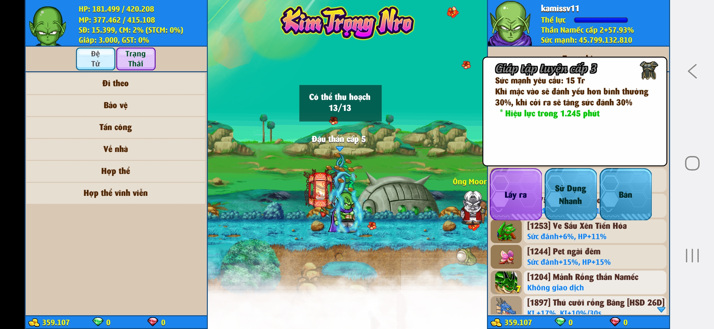 Nick Ngọc Rồng Online VIP giá rẻ, NickDaoQuan.Com, Shop Nick Ngọc Rồng