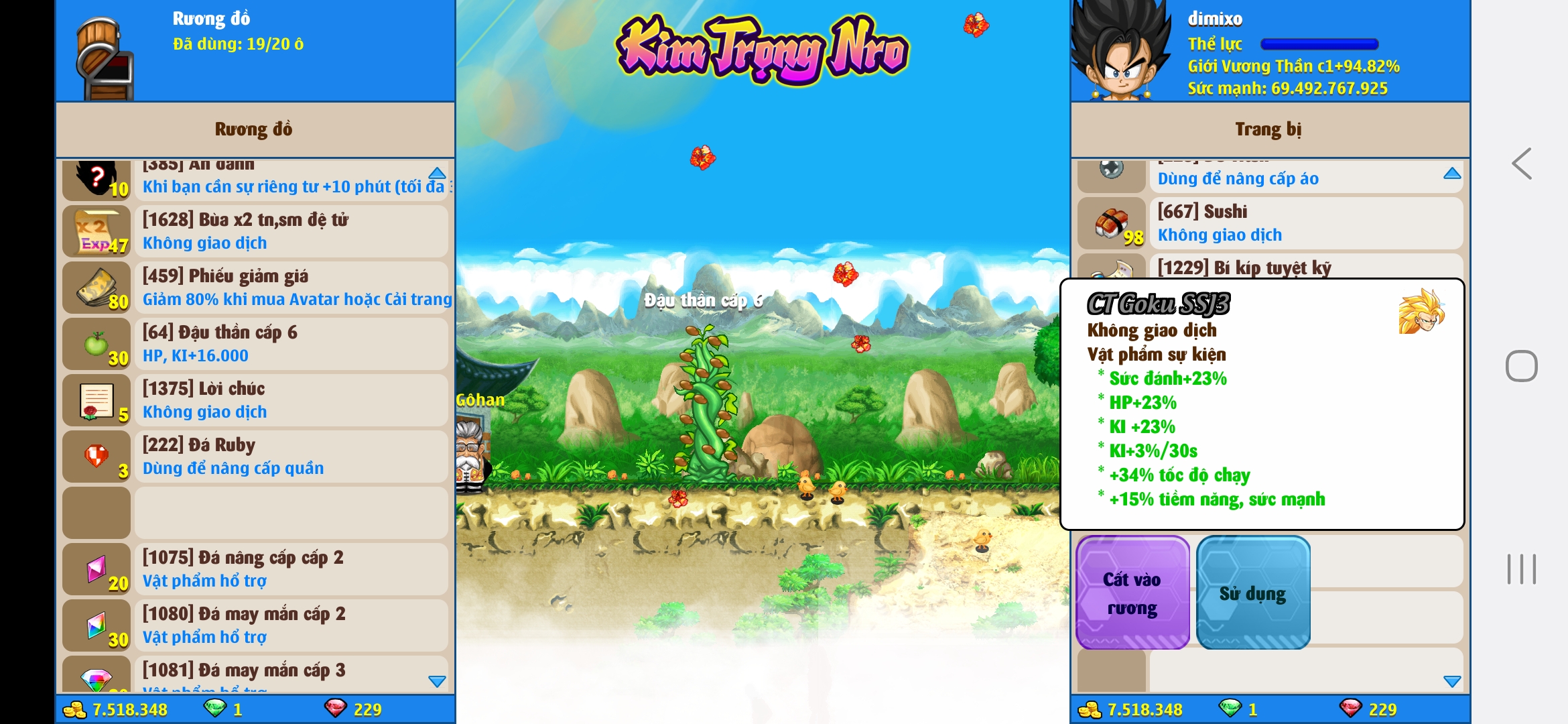 Nick Ngọc Rồng Online VIP giá rẻ, NickDaoQuan.Com, Shop Nick Ngọc Rồng