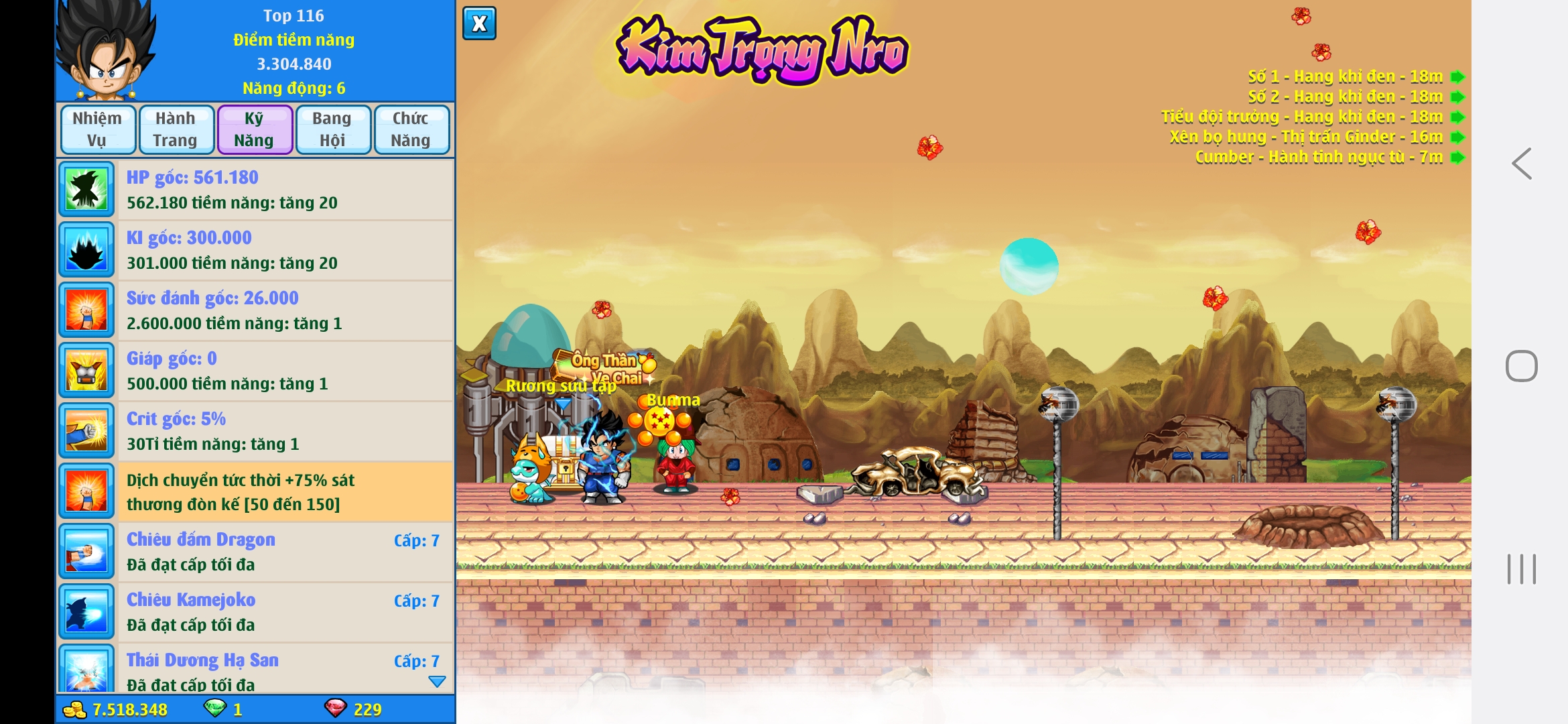 Nick Ngọc Rồng Online VIP giá rẻ, NickDaoQuan.Com, Shop Nick Ngọc Rồng