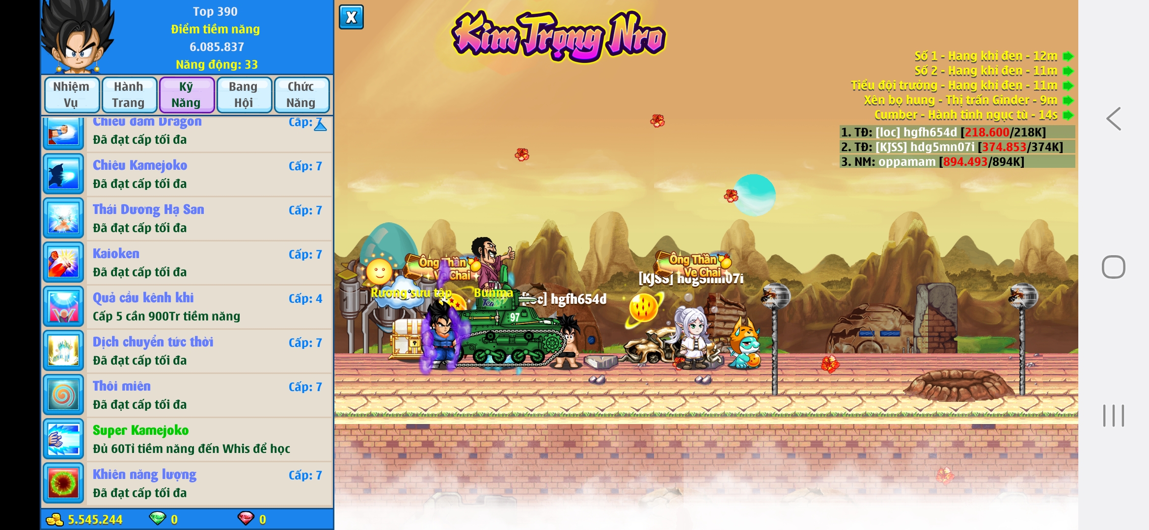 Nick Ngọc Rồng Online VIP giá rẻ, NickDaoQuan.Com, Shop Nick Ngọc Rồng