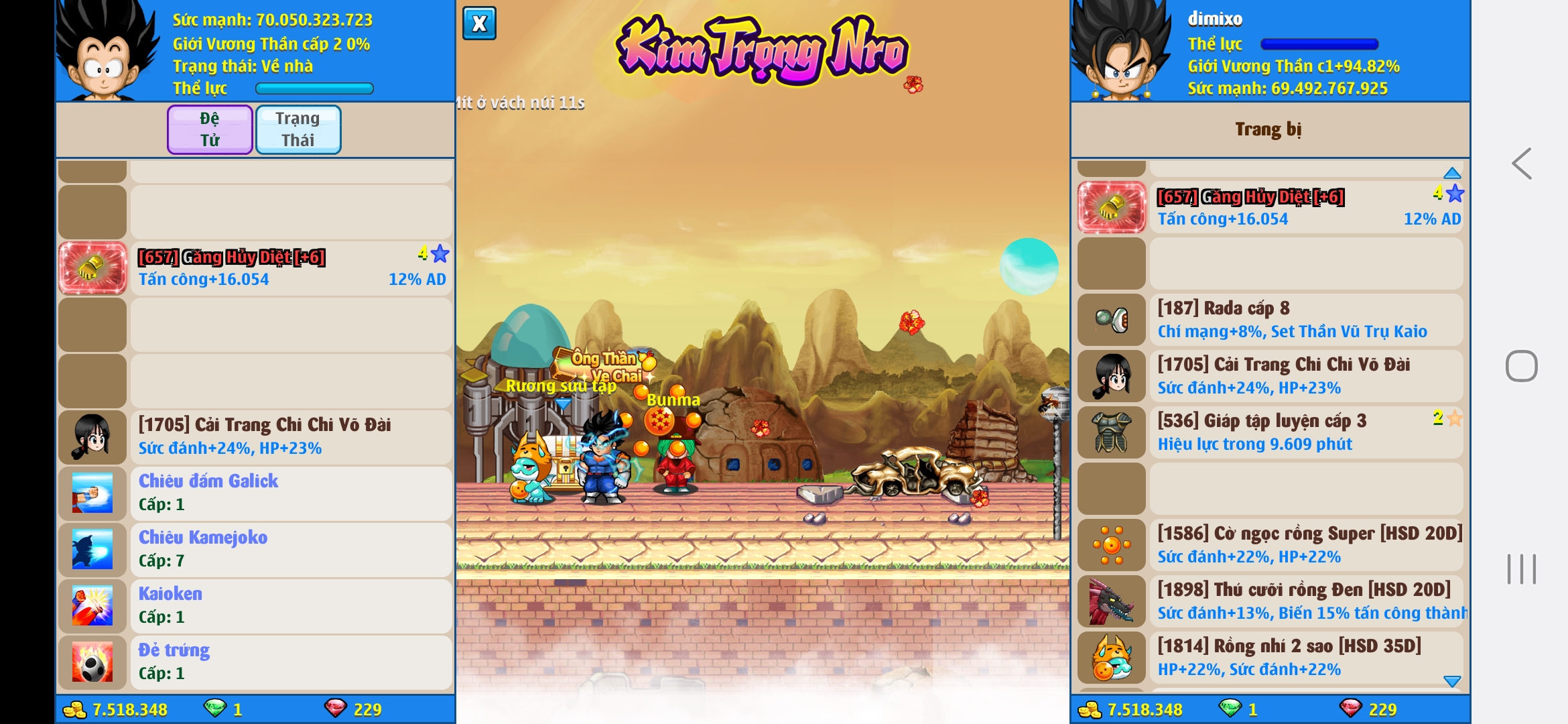 Nick Ngọc Rồng Online VIP giá rẻ, NickDaoQuan.Com, Shop Nick Ngọc Rồng