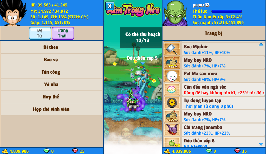 Nick Ngọc Rồng Online VIP giá rẻ, NickDaoQuan.Com, Shop Nick Ngọc Rồng