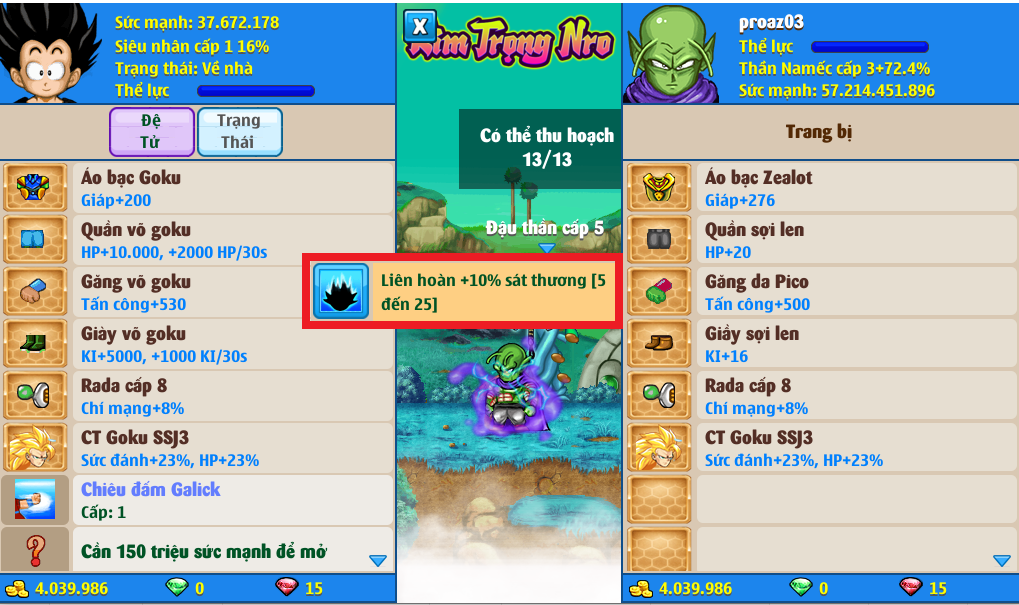 Nick Ngọc Rồng Online VIP giá rẻ, NickDaoQuan.Com, Shop Nick Ngọc Rồng