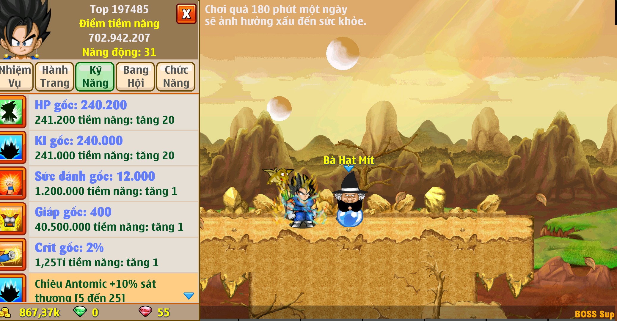 Nick Ngọc Rồng Online VIP giá rẻ, NickDaoquan.Vn, Shop Nick Ngọc Rồng