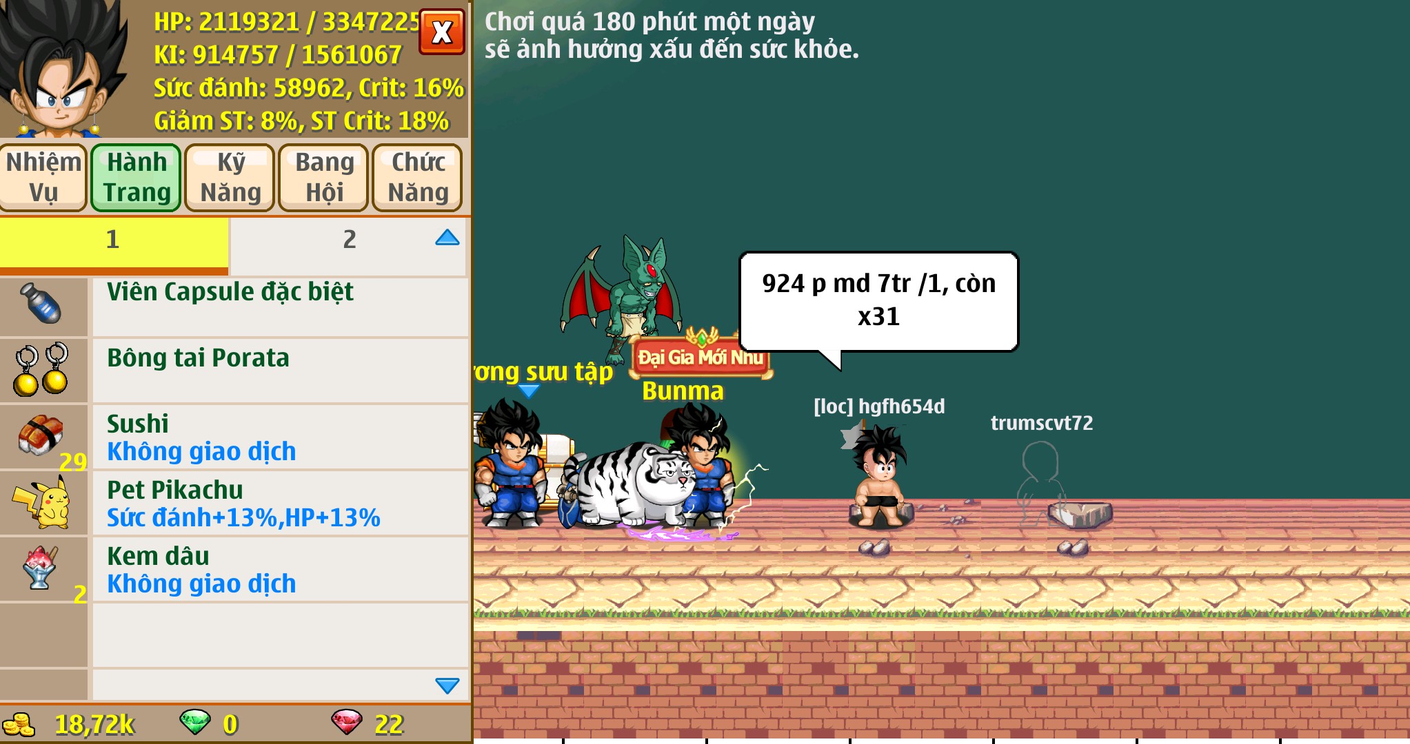 Nick Ngọc Rồng Online VIP giá rẻ, NickDaoquan.Vn, Shop Nick Ngọc Rồng