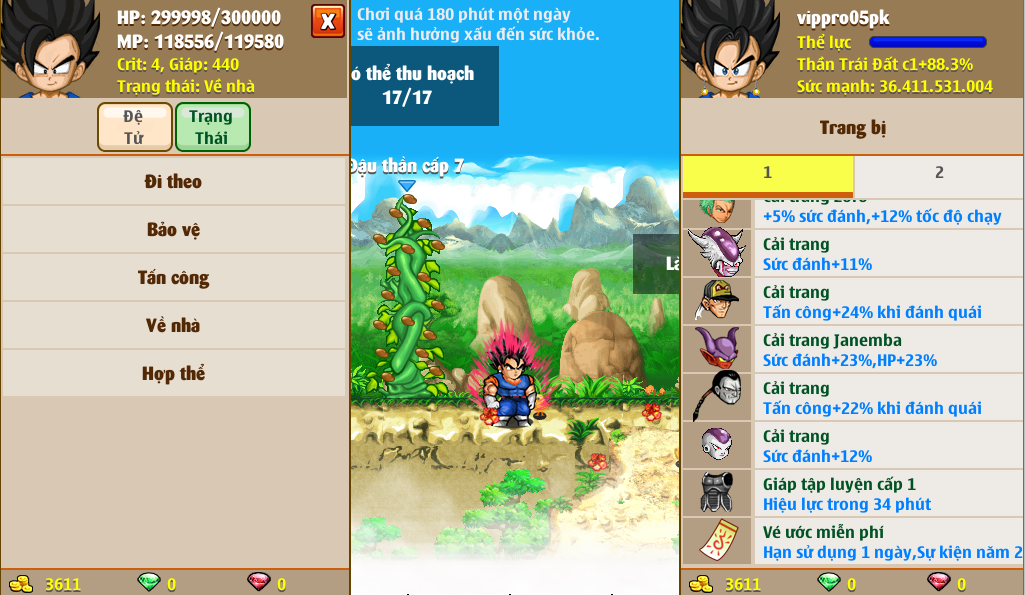 Nick Ngọc Rồng Online VIP giá rẻ, NickDaoquan.Vn, Shop Nick Ngọc Rồng