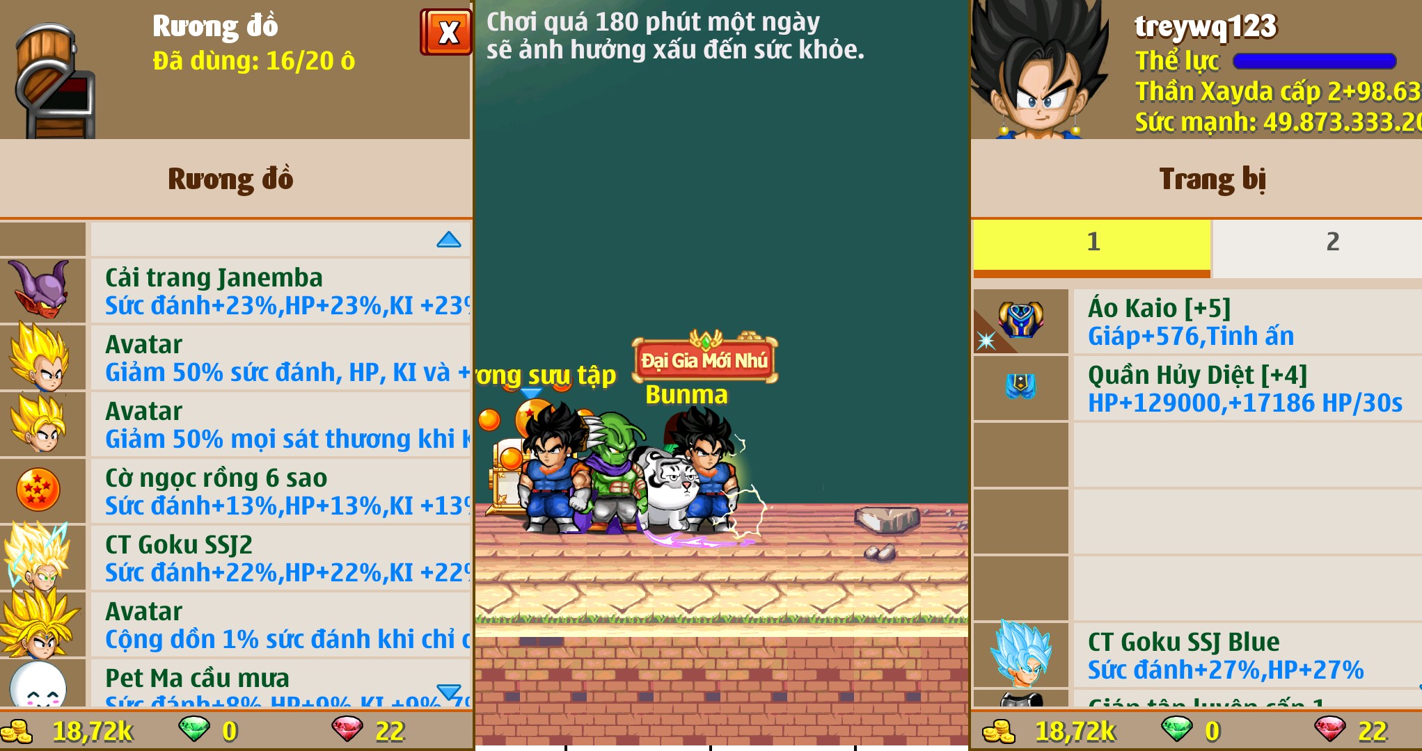 Nick Ngọc Rồng Online VIP giá rẻ, NickDaoquan.Vn, Shop Nick Ngọc Rồng