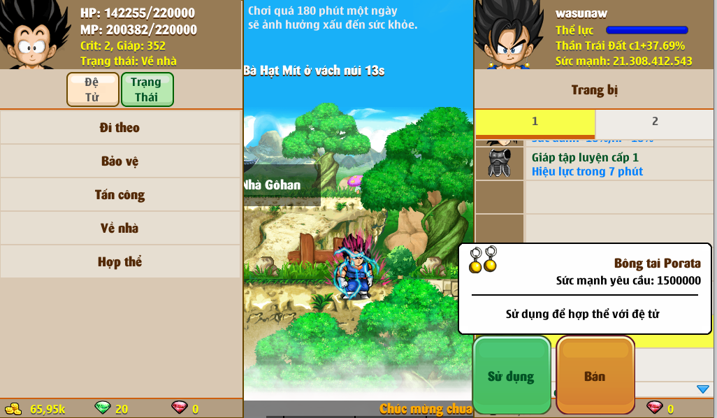 Nick Ngọc Rồng Online VIP giá rẻ, NickDaoquan.Vn, Shop Nick Ngọc Rồng