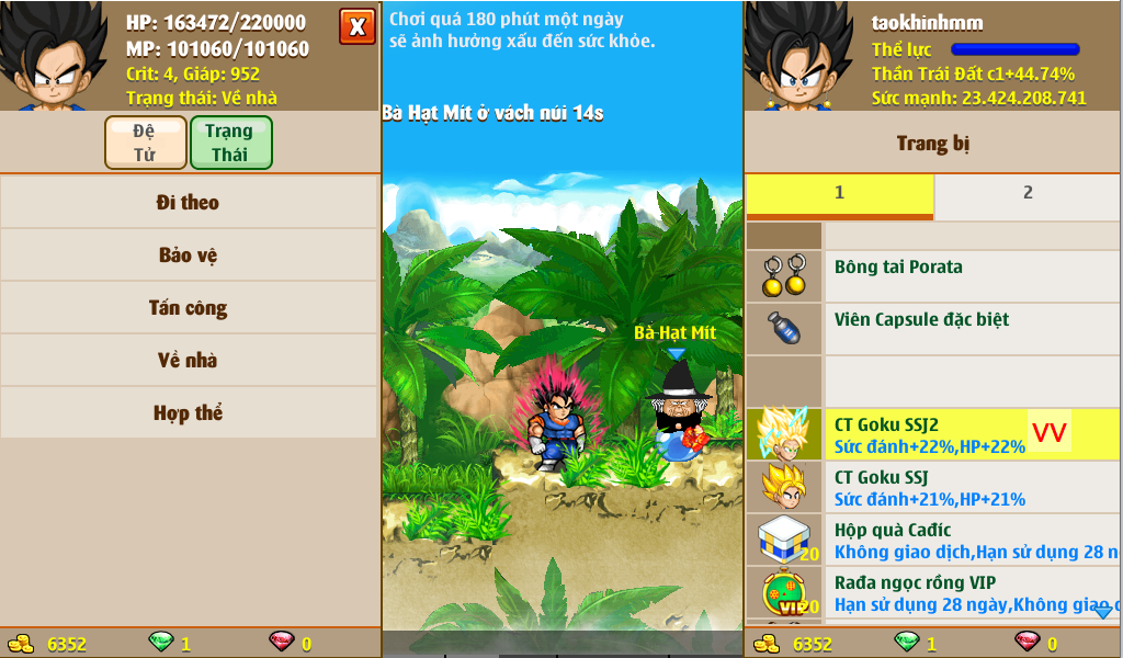 Nick Ngọc Rồng Online VIP giá rẻ, NickDaoquan.Vn, Shop Nick Ngọc Rồng