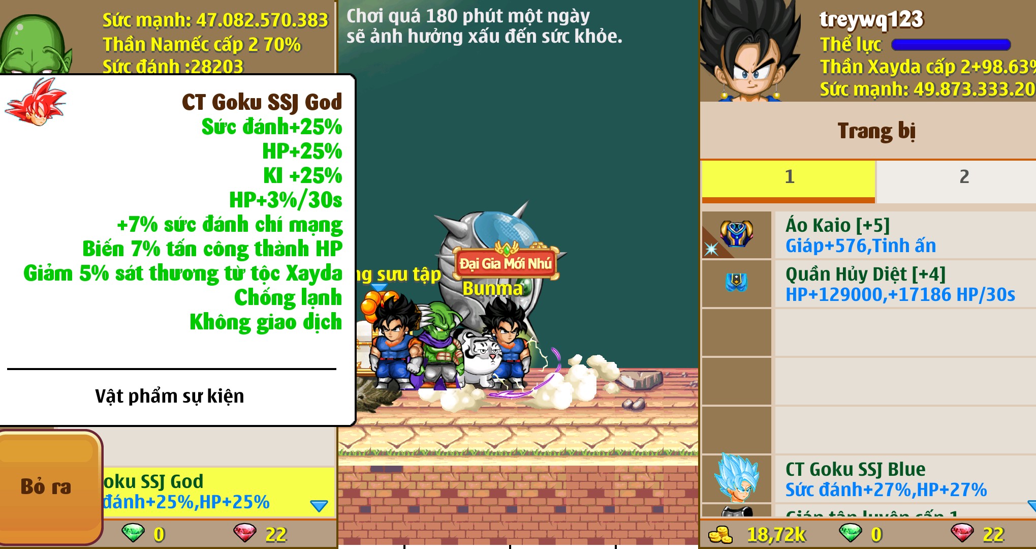 Nick Ngọc Rồng Online VIP giá rẻ, NickDaoquan.Vn, Shop Nick Ngọc Rồng