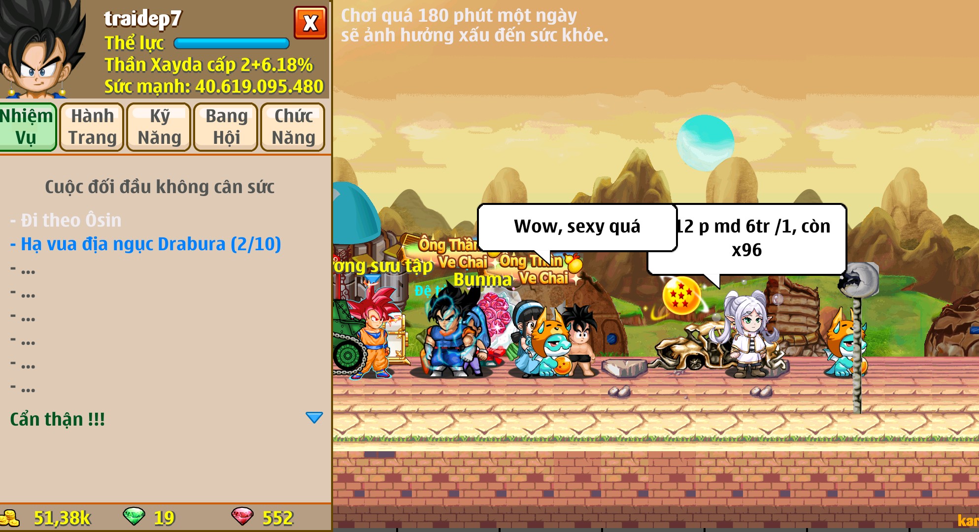 Nick Ngọc Rồng Online VIP giá rẻ, NickDaoQuan.Com, Shop Nick Ngọc Rồng