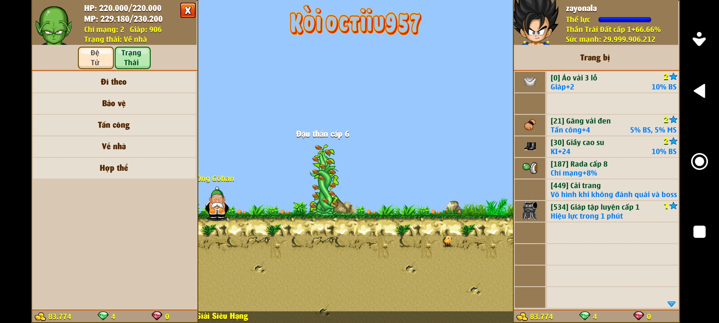 Nick Ngọc Rồng Online VIP giá rẻ, NickDaoquan.Vn, Shop Nick Ngọc Rồng