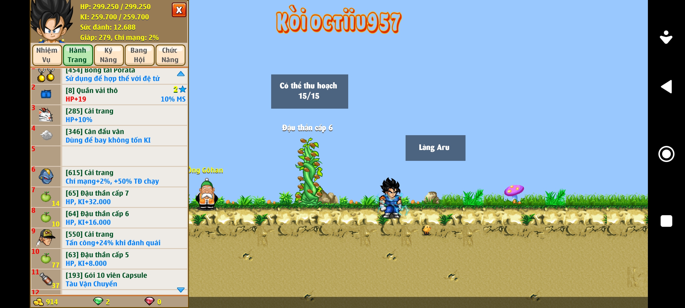 Nick Ngọc Rồng Online VIP giá rẻ, NickDaoquan.Vn, Shop Nick Ngọc Rồng