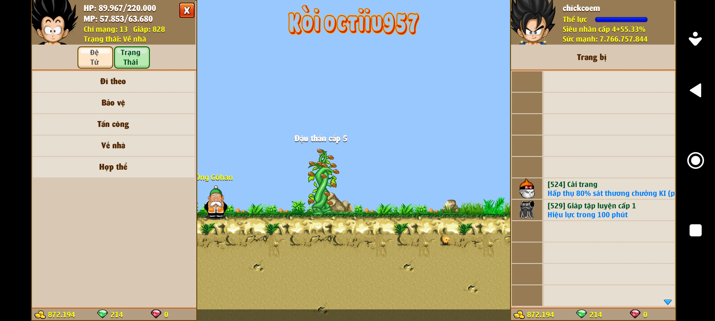 Nick Ngọc Rồng Online VIP giá rẻ, NickDaoquan.Vn, Shop Nick Ngọc Rồng