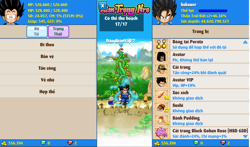 Nick Ngọc Rồng Online VIP giá rẻ, NickDaoQuan.Com, Shop Nick Ngọc Rồng