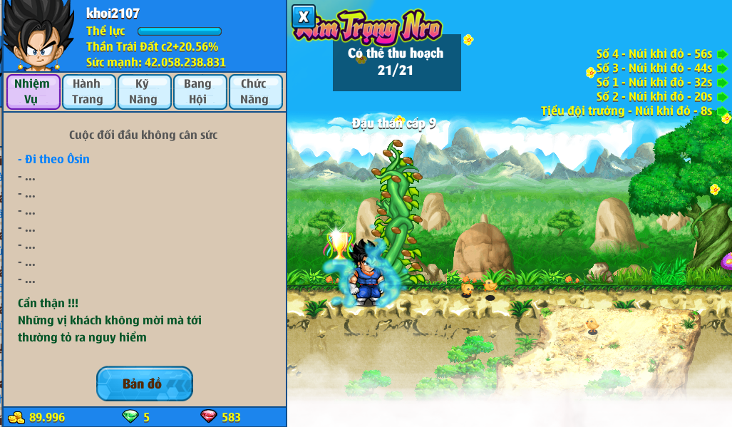 Nick Ngọc Rồng Online VIP giá rẻ, NickDaoQuan.Com, Shop Nick Ngọc Rồng